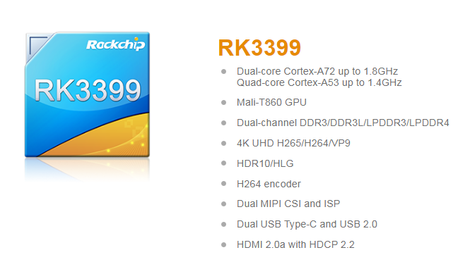 Rockchip RK3399pro and RK3399 chips